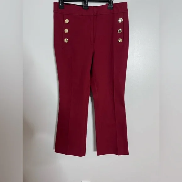 Derek Lam 10 Crosby Robyn Merlot Pant - Picture 3 of 5